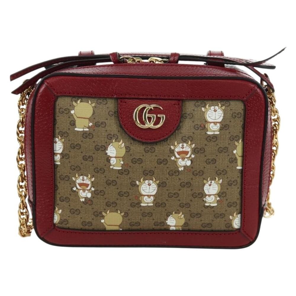 Gucci Micro GG Supreme Doraemon Shoulder Bag Beige